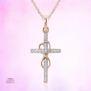Collier en argent avec design infini