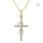Collier Croix Infini, inspiration japonaise