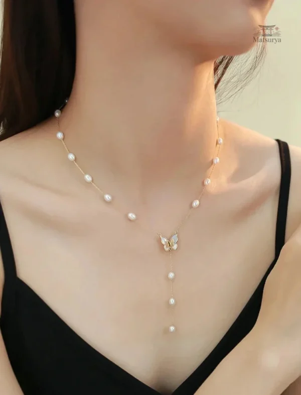 Collier Japonais en perles naturelles élégantes
