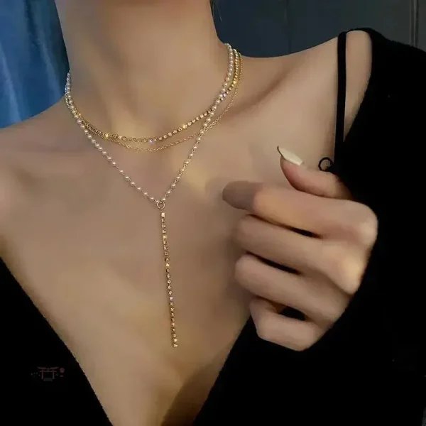 Collier Empilable en Perles Japonaises
