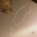 Collier en perles japonaises, design empilable