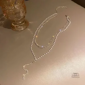 Collier en perles japonaises, design empilable