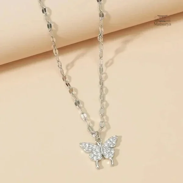 Collier en cristal inspiré de l'art japonais