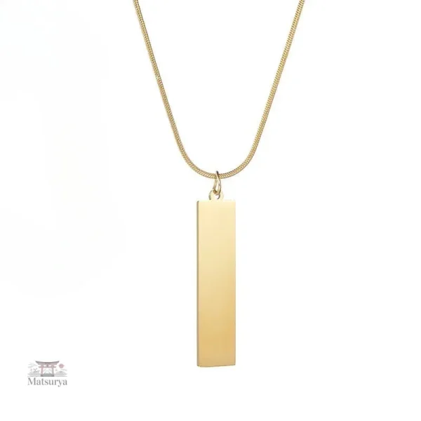 Collier Acier Inoxydable avec Personnalisation