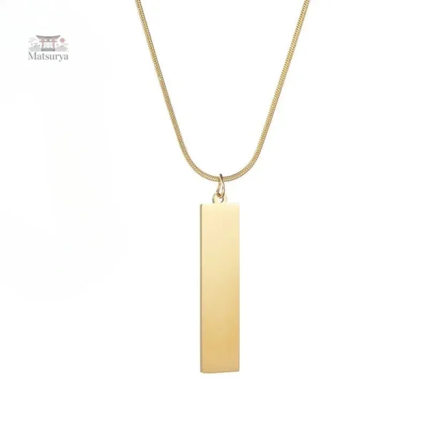 Collier Japonais Élégant en Acier