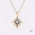 Collier étoile polaire, bijou japonais raffiné