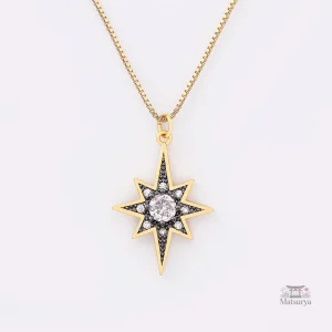 Collier étoile polaire, bijou japonais raffiné