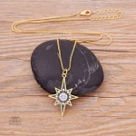 Collier japonais esthétique avec étoile polaire