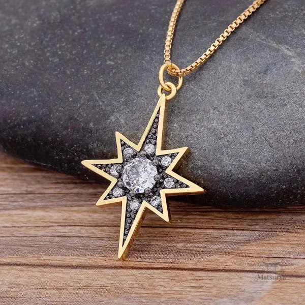 Accessoire japonais, collier Étoile polaire unique