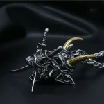 Accessoire japonais avec motif de masque Oni