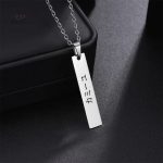 Collier en acier sur mesure, style japonais
