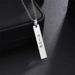 Collier en acier personnalisé de style japonais