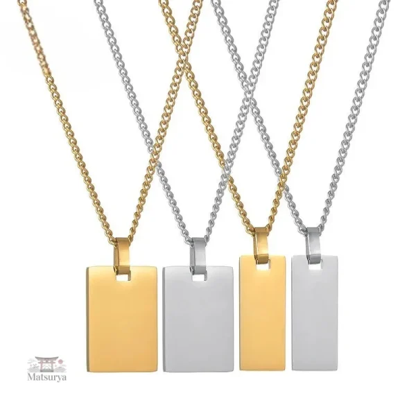 Collier japonais avec gravure personnalisée