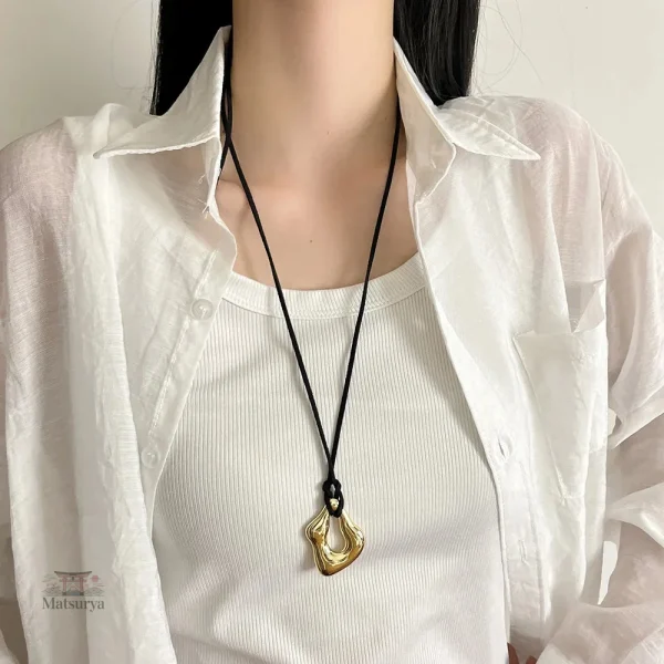 Collier Japonais réglable en cuir