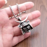 Collier Samouraï Tête de mort Japonais