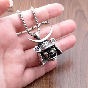 Collier Samouraï Tête de mort Japonais