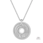 Bijou japonais, collier porte-bonheur en métal