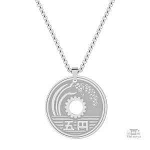 Bijou japonais, collier porte-bonheur en métal