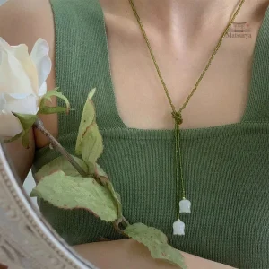 Collier japonais en perles de cristal