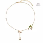 Bijou floral en perles, style japonais