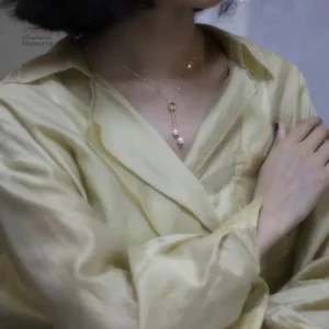 Collier Japonais avec pompon et perles