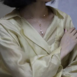 Bijou japonais élégant avec double perles