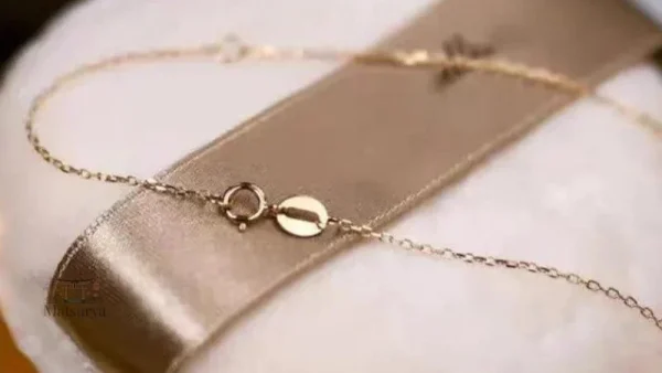 Collier chic japonais, pompon et double perles