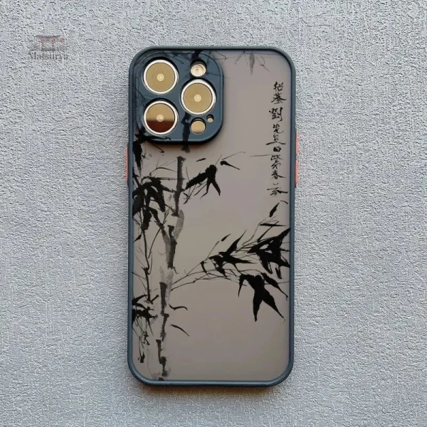 Accessoire téléphone japonais en bambou
