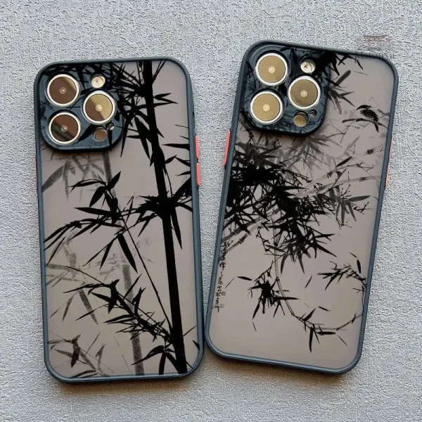 Coque pour iPhone en bois de bambou