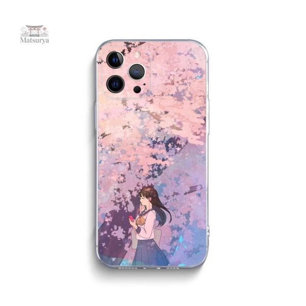 Coque iPhone avec esthétique japonaise, pour femmes