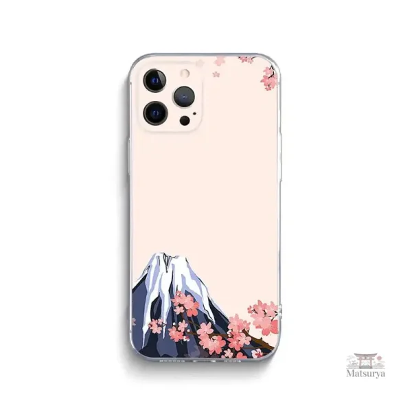 Coque japonaise pour iPhone, paysage de Fuji-san