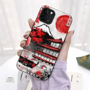 Coque de téléphone iPhone avec paysage traditionnel japonais