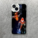 Coque décorative pour iPhone avec poissons japonais