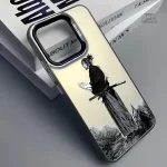 Coque iPhone samouraï monochrome