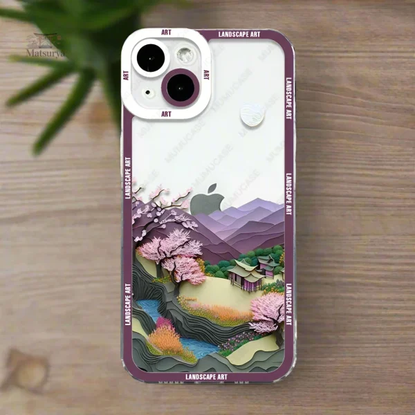 Coque de téléphone flexible inspirée du Japon