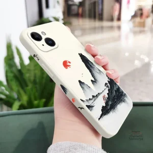 Coque iPhone japonaise avec motif nature