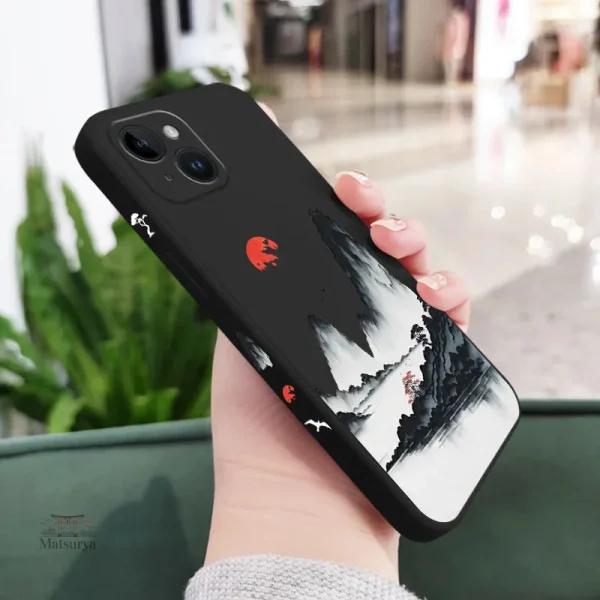 Coque iPhone nature avec design japonais