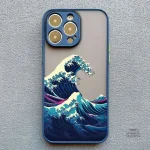 Protection élégante pour iPhone, motif japonais