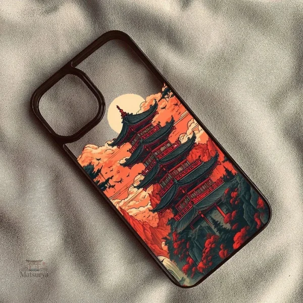 Coque iPhone Temple au design japonais élégant