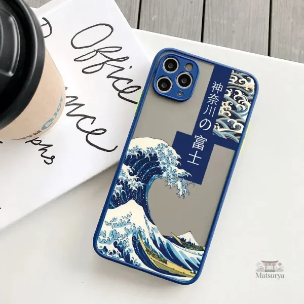 Coque de téléphone japonaise pour iPhone élégant et moderne