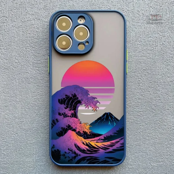 coque-de-telephone-japonaise-iphone-vague-coloree-1 Coque iPhone Vague Colorée Japonaise