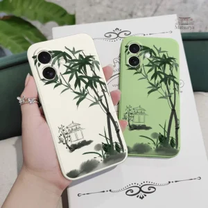 Coque de téléphone iPhone zen en bambou
