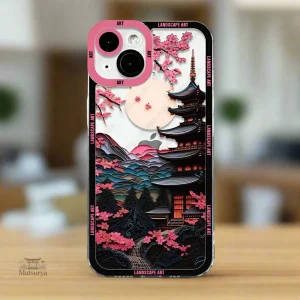 Coque de téléphone paysage japonais pour iPhone