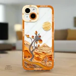 Accessoire iPhone illustré d'un paysage nippon