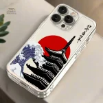 Accessoire iPhone illustré par un temple japonais