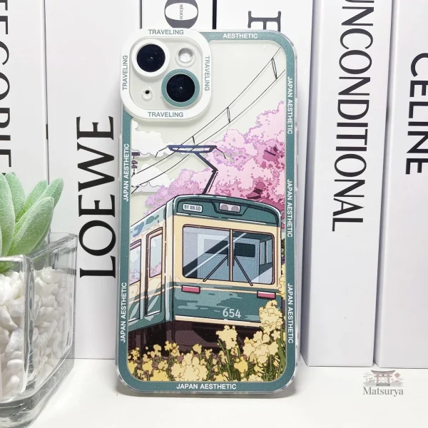 coque-japonaise-iphone-motif-train-1 Coque Japonaise iPhone motif train, design unique et coloré