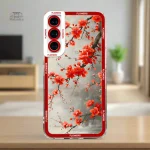 Coque Rouge Japonaise pour Samsung