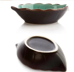 Coupelle en forme de feuille, design japonais