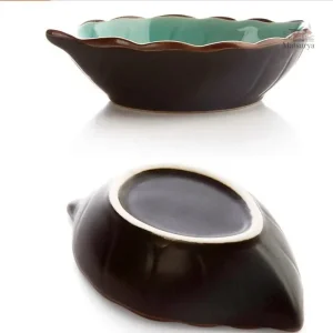 Coupelle en forme de feuille, design japonais