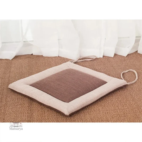 Coussin en Lin doux pour chaise de style japonais